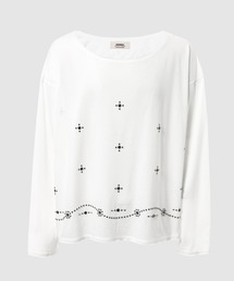 DAIRIKU（ダイリク）の「Waist Studs Wide-Neck Tee（Tシャツ/カットソー）」