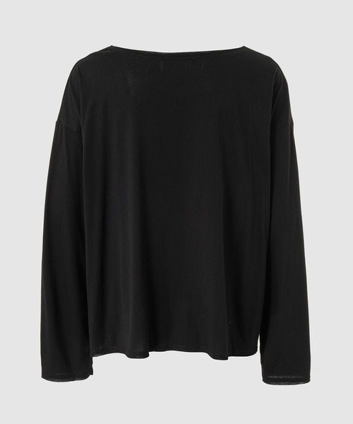 DAIRIKU(ダイリク)の「Waist Studs Wide-Neck Tee(Tシャツ/カットソー・メンズ・ブラック/ホワイト・L/M)」の3枚目の写真