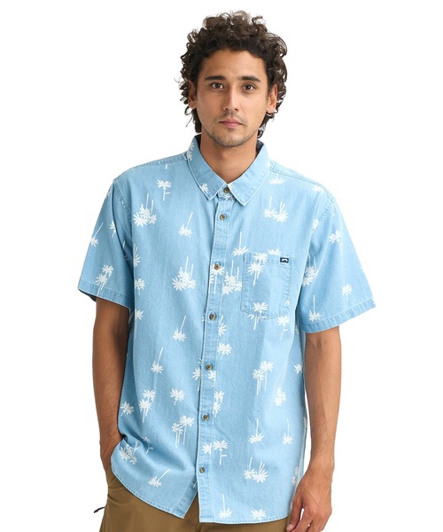 BILLABONG(ビラボン)の「BILLABONG メンズ SUNDAYS MINI SS 半袖シャツ 【2026年春夏モデル】 BG011126(シャツ/ブラウス・メンズ・ライトブルー/ストーン・L/M)」の1枚目の写真