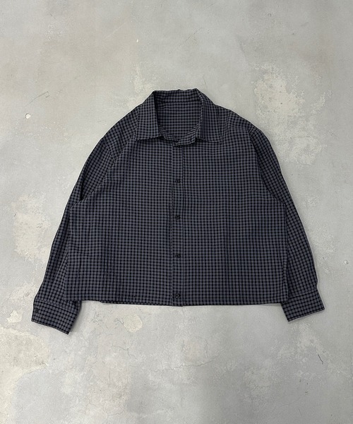 UNDERSTATEMENTs(アンダーステイトメント)の「【ユニセックス】ショート丈ベーシックシャツ(シャツ/ブラウス・メンズ・ブルー系その他/ブラック系その他/ライトブルー/ブルー/ホワイト/ホワイト系/ホワイト系その他/ネイビー系/ネイビー/ブラック系その他2/ブラック系/チャコールグレー/ブルー系その他2/ブラック/ブラウン系その他・MEDIUM/LARGE)」の20枚目の写真