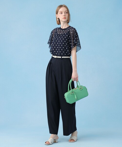 ANAYI（アナイ）の「フラワー刺繍ドットスリット ブラウス（シャツ/ブラウス・レディース・ホワイト/ネイビー/ブラック・38/36）」の21枚目の写真