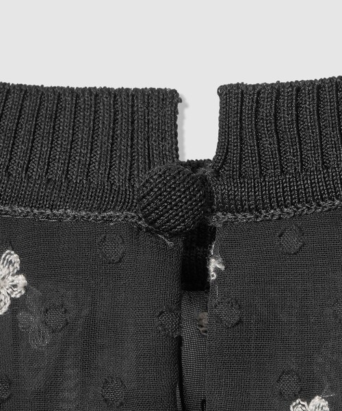 ANAYI（アナイ）の「フラワー刺繍ドットスリット ブラウス（シャツ/ブラウス・レディース・ホワイト/ネイビー/ブラック・38/36）」の5枚目の写真