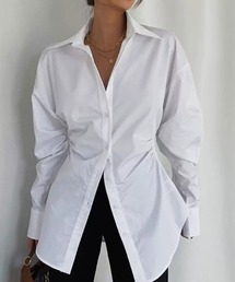 ウエストシェイプ ロングシャツ