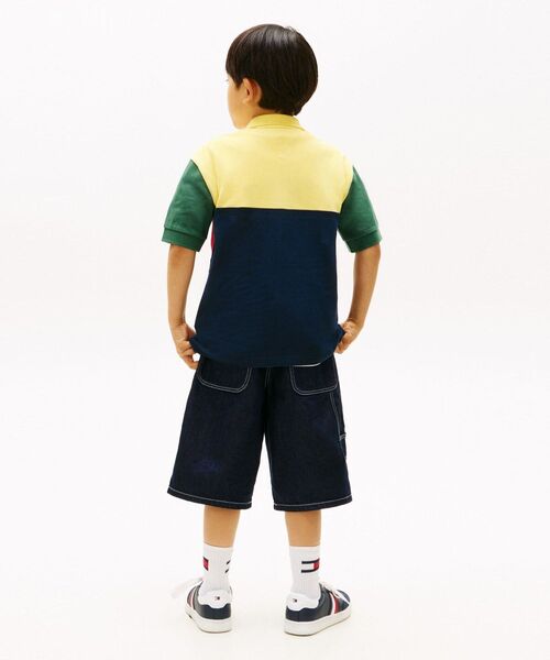 TOMMY HILFIGER（トミーヒルフィガー）の「BOYS モノタイプカラーブロックラグビーポロシャツ（ポロシャツ・キッズ・イエロー/グリーン・140cm/160cm/150cm/130cm）」の10枚目の写真