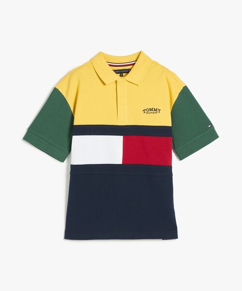 TOMMY HILFIGER（トミーヒルフィガー）の「BOYS モノタイプカラーブロックラグビーポロシャツ（ポロシャツ・キッズ・イエロー/グリーン・140cm/160cm/150cm/130cm）」の11枚目の写真