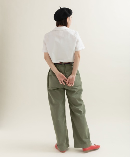 CHILD WOMAN(チャイルドウーマン)の「100/2ブロード・ローンドット 丸襟半袖ブラウス(シャツ/ブラウス・レディース・ホワイト・FREE)」の8枚目の写真