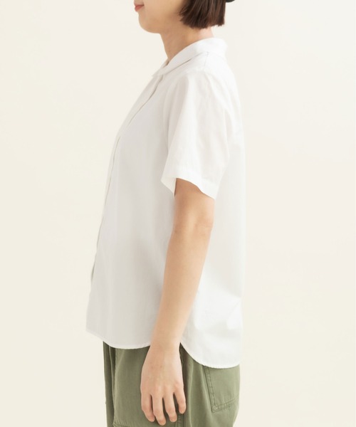 CHILD WOMAN(チャイルドウーマン)の「100/2ブロード・ローンドット 丸襟半袖ブラウス(シャツ/ブラウス・レディース・ホワイト・FREE)」の10枚目の写真