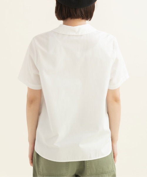 CHILD WOMAN(チャイルドウーマン)の「100/2ブロード・ローンドット 丸襟半袖ブラウス(シャツ/ブラウス・レディース・ホワイト・FREE)」の11枚目の写真