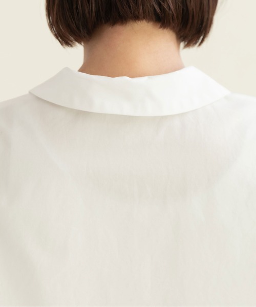 CHILD WOMAN(チャイルドウーマン)の「100/2ブロード・ローンドット 丸襟半袖ブラウス(シャツ/ブラウス・レディース・ホワイト・FREE)」の13枚目の写真