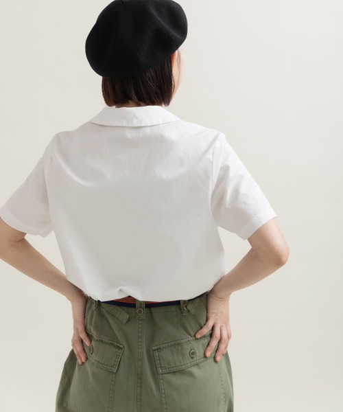 CHILD WOMAN(チャイルドウーマン)の「100/2ブロード・ローンドット 丸襟半袖ブラウス(シャツ/ブラウス・レディース・ホワイト・FREE)」の4枚目の写真