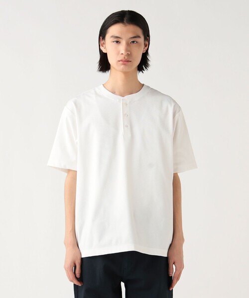 BEAMS HEART(ビームスハート)の「【ユニセックス】PTX サーマル ヘンリー Tシャツ(ストレッチ・吸水速乾)(Tシャツ/カットソー・メンズ・ホワイト/ベージュ・L/M/S/XL)」の2枚目の写真