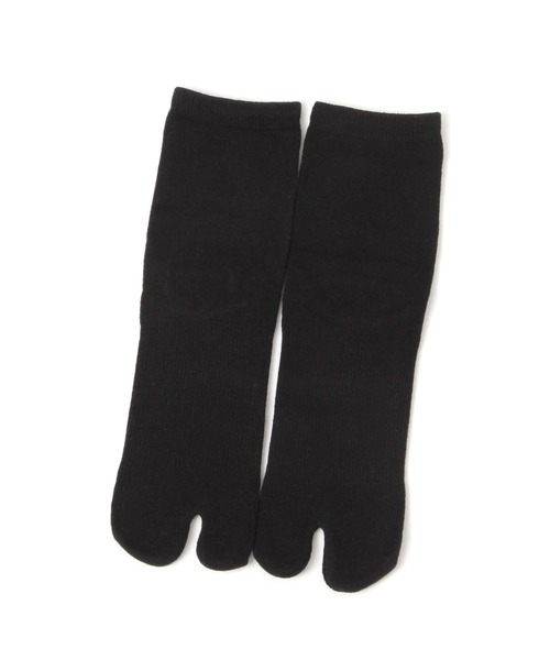GLOBAL WORK(グローバルワーク)の「足袋クルーソックス/644640(ソックス/靴下・レディース・ブラック/オフホワイト/グレー・FREE)」の1枚目の写真