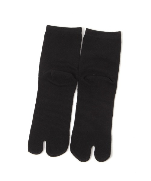 GLOBAL WORK(グローバルワーク)の「足袋クルーソックス/644640(ソックス/靴下・レディース・ブラック/オフホワイト/グレー・FREE)」の4枚目の写真