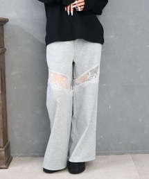 CECIL McBEE | レース切替スウェットパンツ(スウェットパンツ)