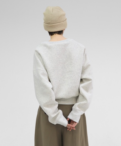 lit（リット）の「Cropped Sweat Pullover（スウェット・レディース・ダークグレー/ライトグレー・FREE）」の12枚目の写真