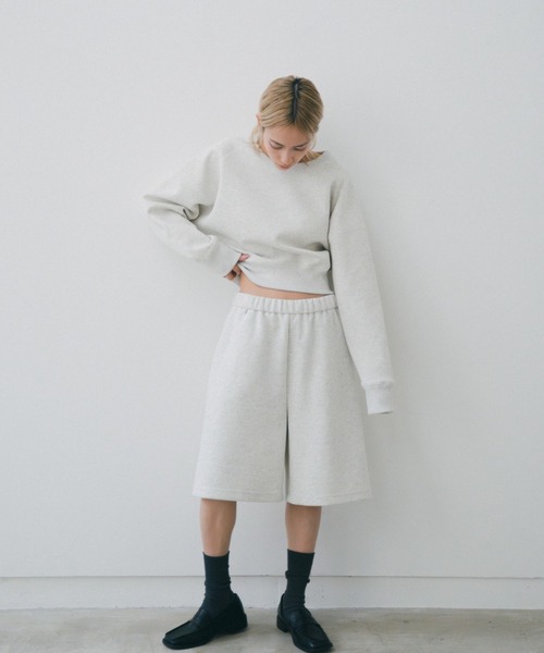 lit（リット）の「Cropped Sweat Pullover（スウェット・レディース・ダークグレー/ライトグレー・FREE）」の5枚目の写真