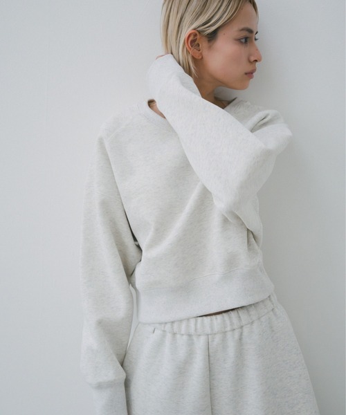 lit（リット）の「Cropped Sweat Pullover（スウェット・レディース・ダークグレー/ライトグレー・FREE）」の4枚目の写真