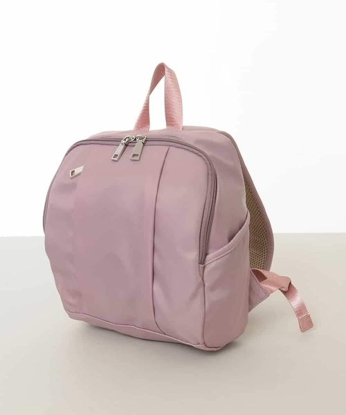 MK MICHEL KLEIN（エムケーミッシェルクラン）の「[撥水]フロントタックデザインミニリュック（バックパック/リュック・レディース・ブルー/ピンク/ブラック・00）」の4枚目の写真