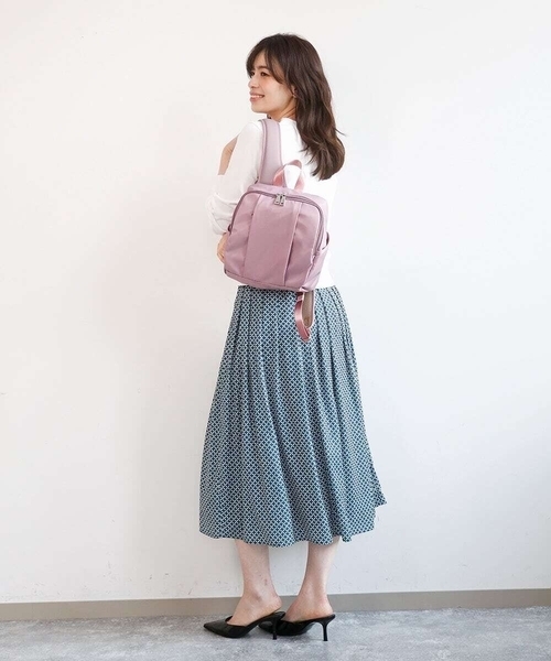 MK MICHEL KLEIN（エムケーミッシェルクラン）の「[撥水]フロントタックデザインミニリュック（バックパック/リュック・レディース・ブルー/ピンク/ブラック・00）」の19枚目の写真