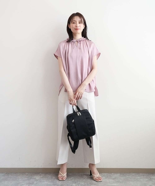 MK MICHEL KLEIN（エムケーミッシェルクラン）の「[撥水]フロントタックデザインミニリュック（バックパック/リュック・レディース・ブルー/ピンク/ブラック・00）」の20枚目の写真