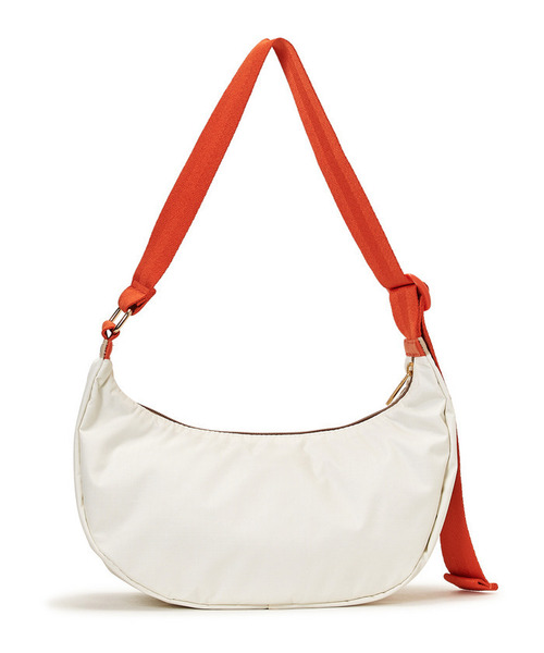 LeSportsac（レスポートサック）の「MED HAMMOCK ADJ BAG メレンゲ/マンダリンウェビング（ショルダーバッグ・レディース・ホワイト・FREE）」の6枚目の写真