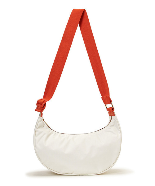 LeSportsac（レスポートサック）の「MED HAMMOCK ADJ BAG メレンゲ/マンダリンウェビング（ショルダーバッグ・レディース・ホワイト・FREE）」の7枚目の写真