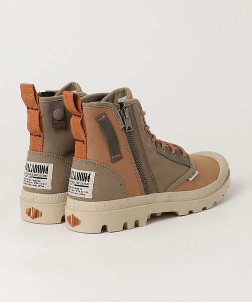 PALLADIUM(パラディウム)の「PALLADIUM/パラディウム PAMPA DETROIT ZIP SU(スニーカー・メンズ・ブラウン/アイボリー・27cm/27.5cm/28cm/25.5cm/26cm/26.5cm)」の3枚目の写真