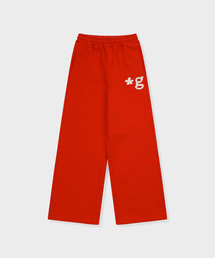 GRUNDEN（グルンデン）の「HAND WORK FLUFFY PANTS (RED)（スウェットパンツ）」