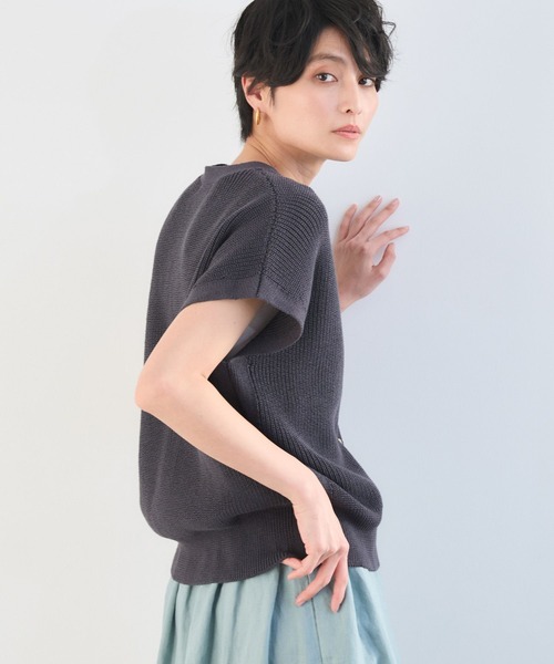 BARNYARDSTORM(バンヤードストーム)の「BARNYARDSTORM / ギマ金ボタンベスト(ベスト・レディース・オフホワイト/ベージュ/チャコールグレー・FREE)」の8枚目の写真