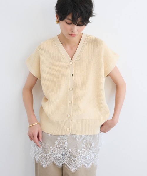 BARNYARDSTORM(バンヤードストーム)の「BARNYARDSTORM / ギマ金ボタンベスト(ベスト・レディース・オフホワイト/ベージュ/チャコールグレー・FREE)」の14枚目の写真