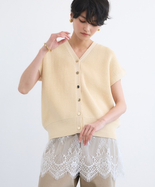 BARNYARDSTORM(バンヤードストーム)の「BARNYARDSTORM / ギマ金ボタンベスト(ベスト・レディース・オフホワイト/ベージュ/チャコールグレー・FREE)」の16枚目の写真