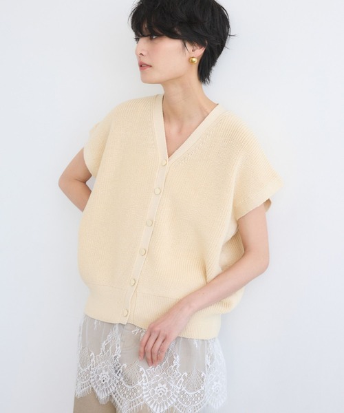 BARNYARDSTORM(バンヤードストーム)の「BARNYARDSTORM / ギマ金ボタンベスト(ベスト・レディース・オフホワイト/ベージュ/チャコールグレー・FREE)」の17枚目の写真