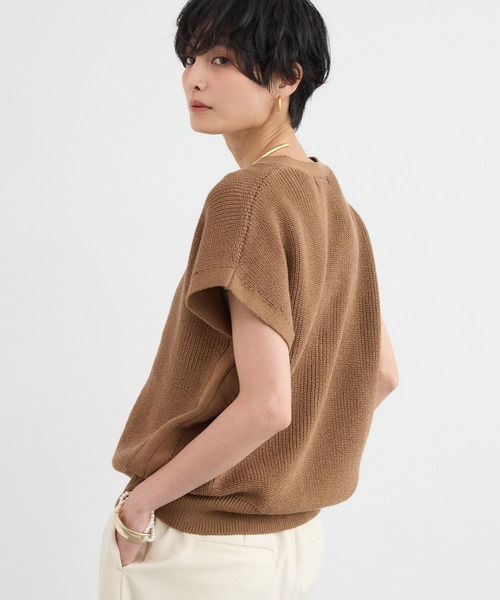 BARNYARDSTORM(バンヤードストーム)の「BARNYARDSTORM / ギマ金ボタンベスト(ベスト・レディース・オフホワイト/ベージュ/チャコールグレー・FREE)」の11枚目の写真