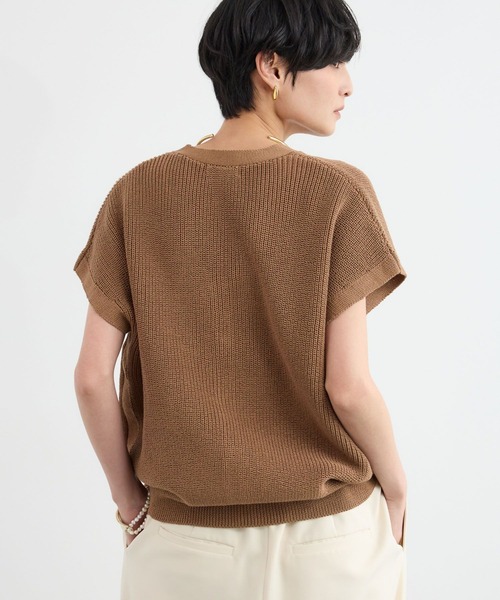 BARNYARDSTORM(バンヤードストーム)の「BARNYARDSTORM / ギマ金ボタンベスト(ベスト・レディース・オフホワイト/ベージュ/チャコールグレー・FREE)」の12枚目の写真