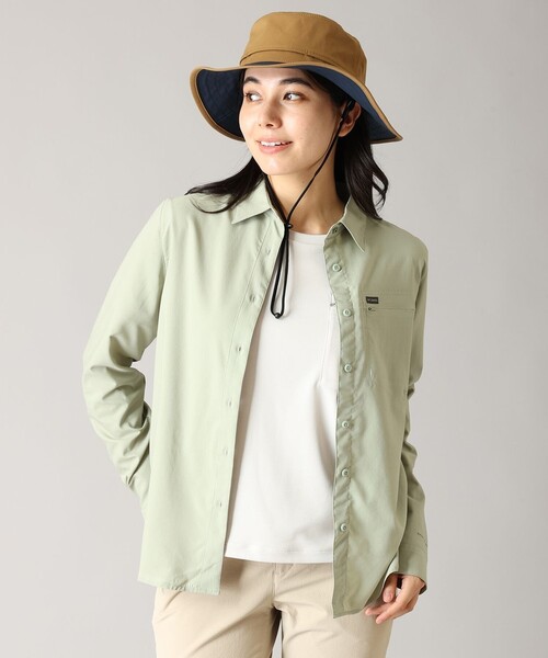 Columbia(コロンビア)の「UVカット Columbia/ シルバーリッジユーティリティII ロングスリーブ シャツ /コロンビア(シャツ/ブラウス・レディース・ブラウン/ホワイト/グリーン/ブラック・L/M/XL/S)」の13枚目の写真