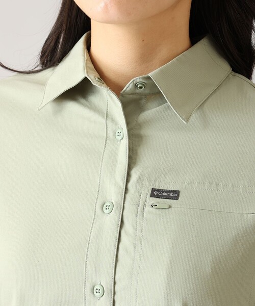 Columbia(コロンビア)の「UVカット Columbia/ シルバーリッジユーティリティII ロングスリーブ シャツ /コロンビア(シャツ/ブラウス・レディース・ブラウン/ホワイト/グリーン/ブラック・L/M/XL/S)」の14枚目の写真
