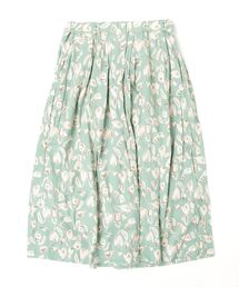 quadro（クオドロ）の「綿レーヨンローン花柄ptタックスカート（スカート）」