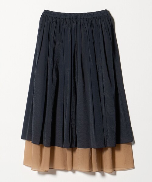 UNITED ARROWS（ユナイテッドアローズ）の「シアー バイカラー スカート ‐ウォッシャブル‐（スカート・レディース・ピンク/コバルトブルー/ネイビー・38/36）」の2枚目の写真