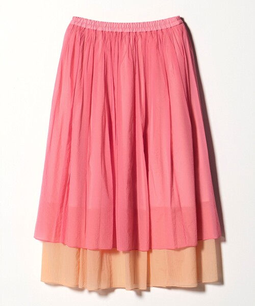 UNITED ARROWS（ユナイテッドアローズ）の「シアー バイカラー スカート ‐ウォッシャブル‐（スカート・レディース・ピンク/コバルトブルー/ネイビー・38/36）」の3枚目の写真