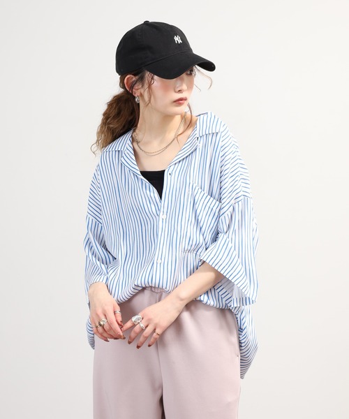 OMNES(オムネス)の「レーヨンアロハシャツ(シャツ/ブラウス・メンズ・ブラウン系その他/ブルー系その他・L)」の3枚目の写真