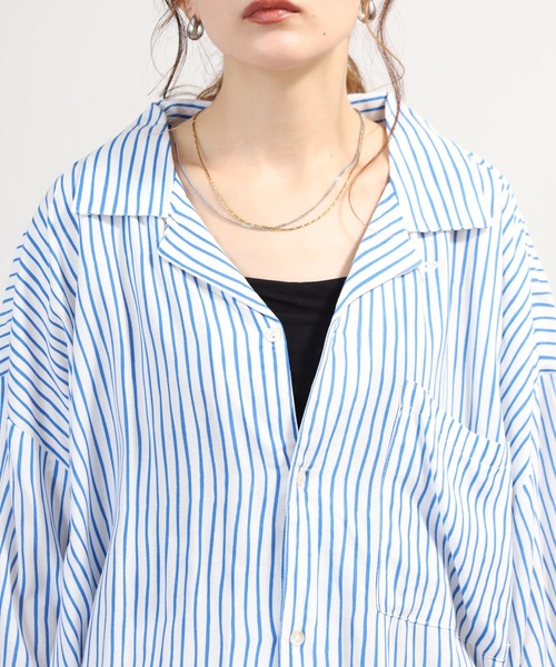 OMNES(オムネス)の「レーヨンアロハシャツ(シャツ/ブラウス・メンズ・ブラウン系その他/ブルー系その他・L)」の11枚目の写真