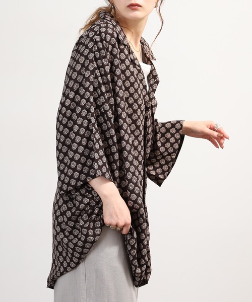 OMNES(オムネス)の「レーヨンアロハシャツ(シャツ/ブラウス・メンズ・ブラウン系その他/ブルー系その他・L)」の17枚目の写真