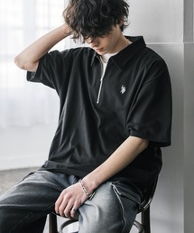 U.S. POLO ASSN.�i���[�G�X�|���A�b�X���j�́u�V�F�ǉ� U.S. POLO ASSN. �ʒ��R���{�I�[�o�[�T�C�Y�����|�C���g���S�h�J�V�������n�[�t�W�b�v�|���V���c ���n/�N�����b�N�i�|���V���c�j�v