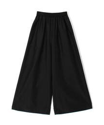 コットンシルクローン ギャザーワイドパンツ