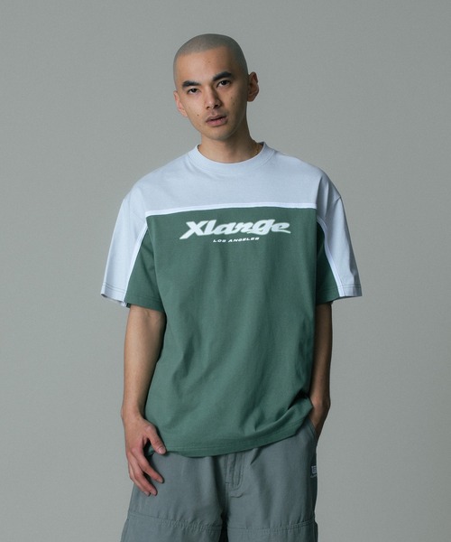 XLARGE(エクストララージ)の「COLOR SCHEME S/S TEE(Tシャツ/カットソー・メンズ・ブラック/グリーン/ネイビー・XL/L/M/S)」の2枚目の写真