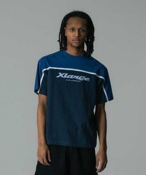 XLARGE(エクストララージ)の「COLOR SCHEME S/S TEE(Tシャツ/カットソー・メンズ・ブラック/グリーン/ネイビー・XL/L/M/S)」の4枚目の写真