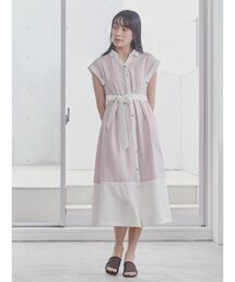 TONAL | マルチセットバイカラーシャツワンピース(ワンピース)