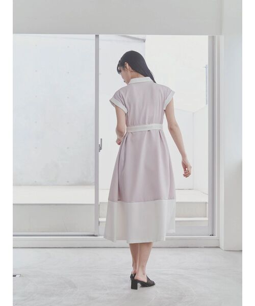 TONAL(トーナル)の「マルチセットバイカラーシャツワンピース(ワンピース・レディース・ブラウン/ライトグレー/ネイビー/オフホワイト・MEDIUM)」の21枚目の写真