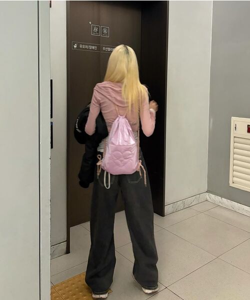FENNEC(フェネック)の「HEART STRING BAG - PINK(バックパック/リュック・レディース・その他・FREE)」の8枚目の写真