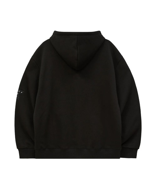 WaiKei（ワイケイ）の「セットアップ着用可能【UNISEX】Wai Kei／アップリケドットジップ（パーカー・レディース・ベージュ/ブラック・LARGE/MEDIUM）」の19枚目の写真